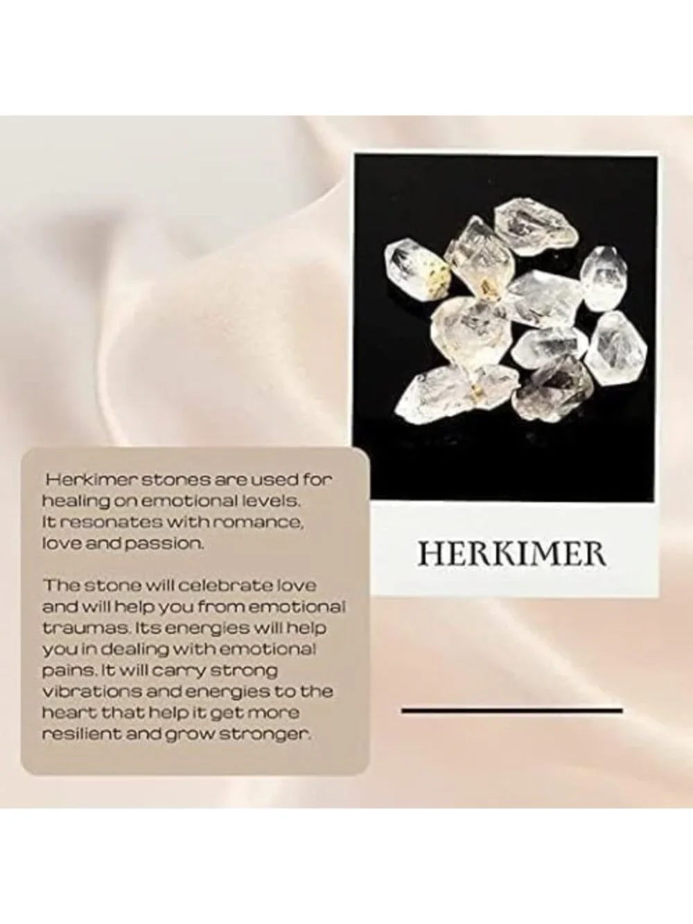 Handmade Moldavite & Herkimer Ring in 925 Sterling Silver - Unique Women's Gift